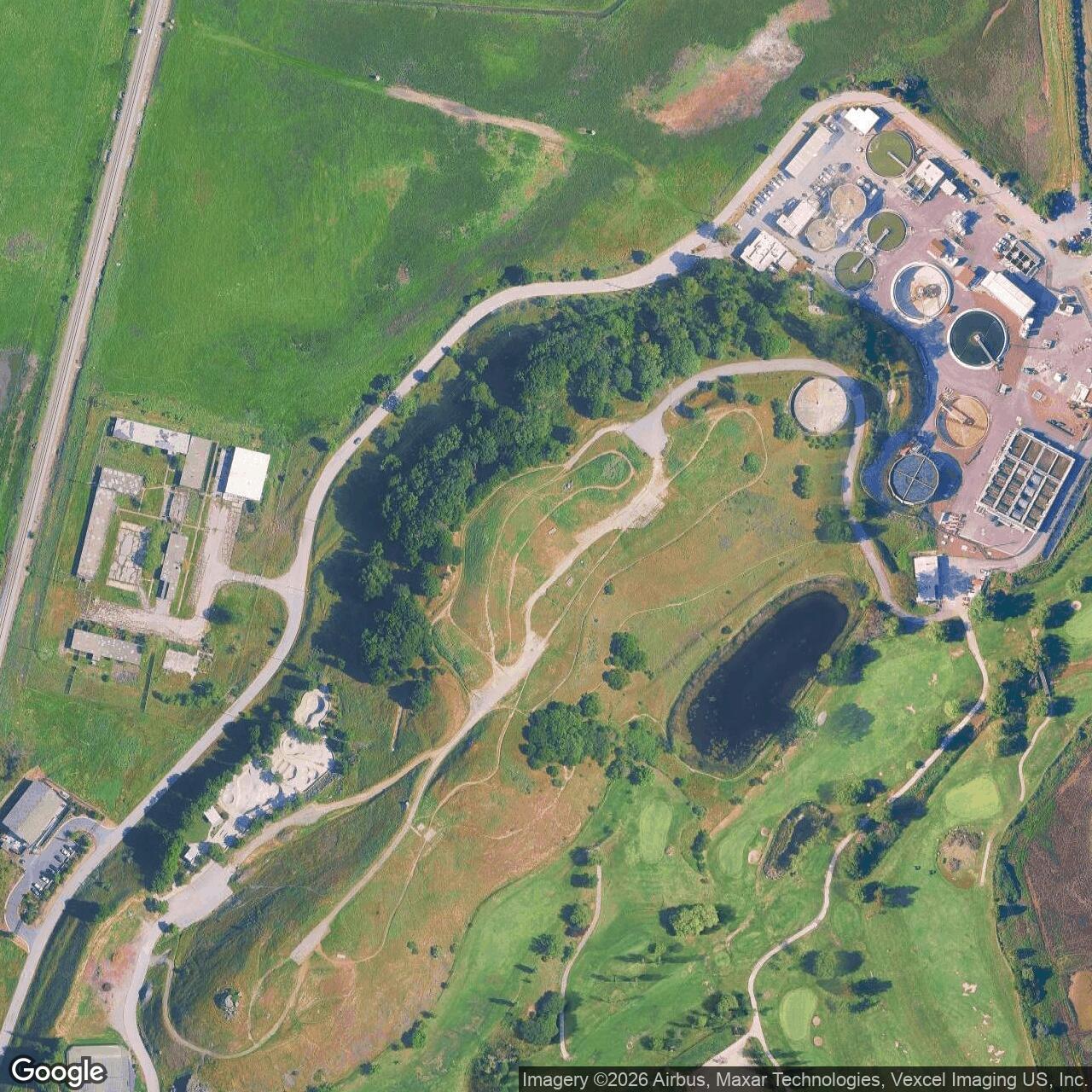 Current Google Satellite Image of Nike Site SF-93 Launch Area, California