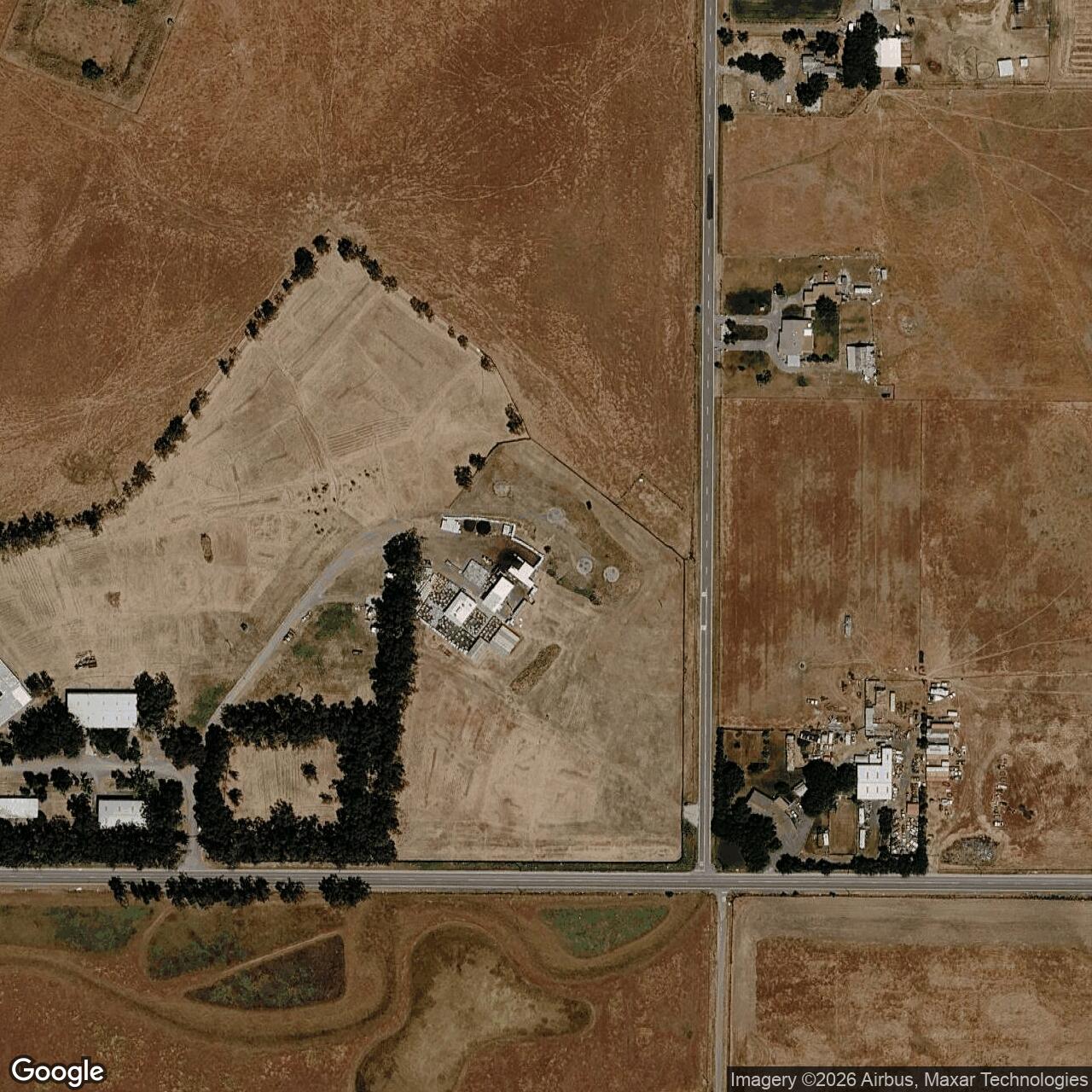 Current Google Satellite Image of Nike Site T-10 IFC, California