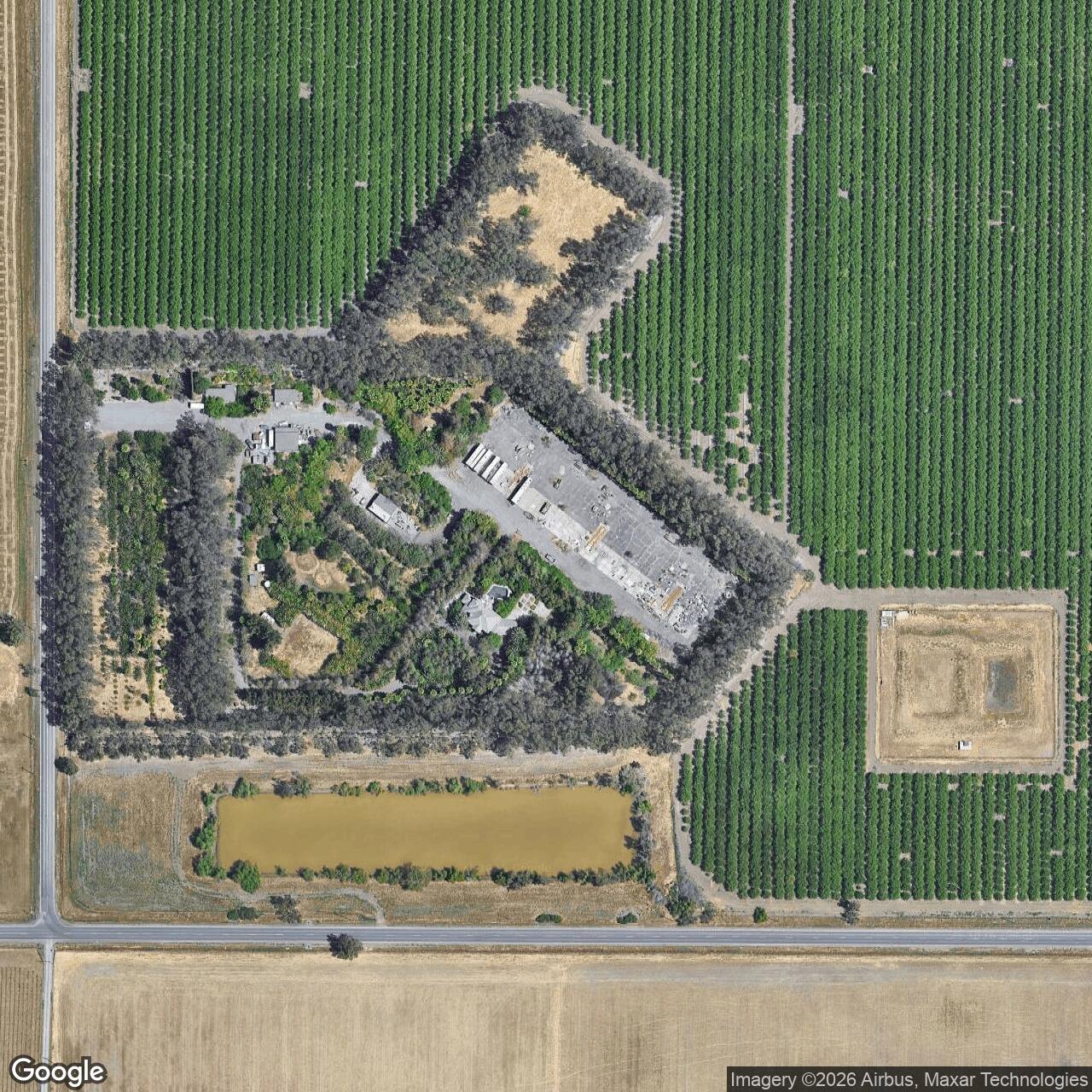 Current Google Satellite Image of Nike Site T-10 Launch Area, California