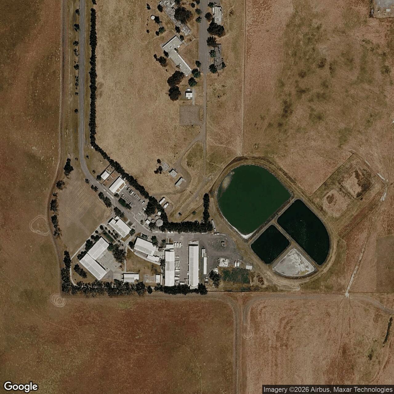 Current Google Satellite Image of Nike Site T-33 IFC, California