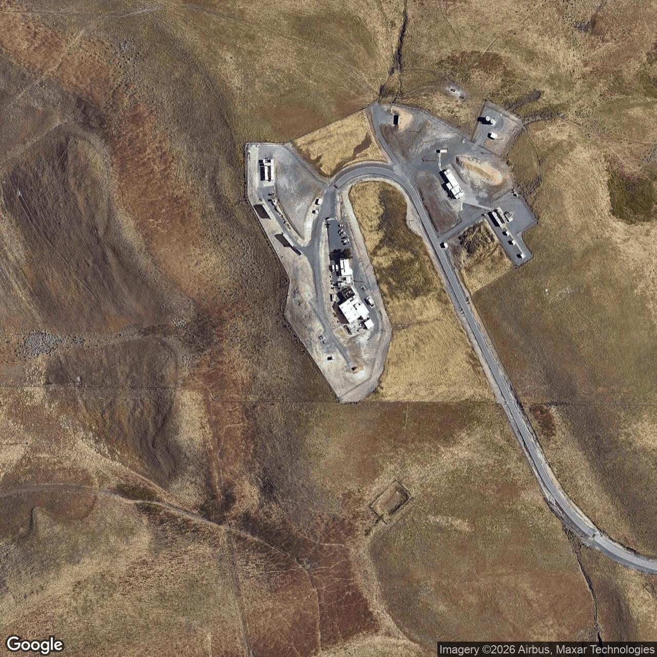Current Google Satellite Image of Nike Site T-53 IFC, California