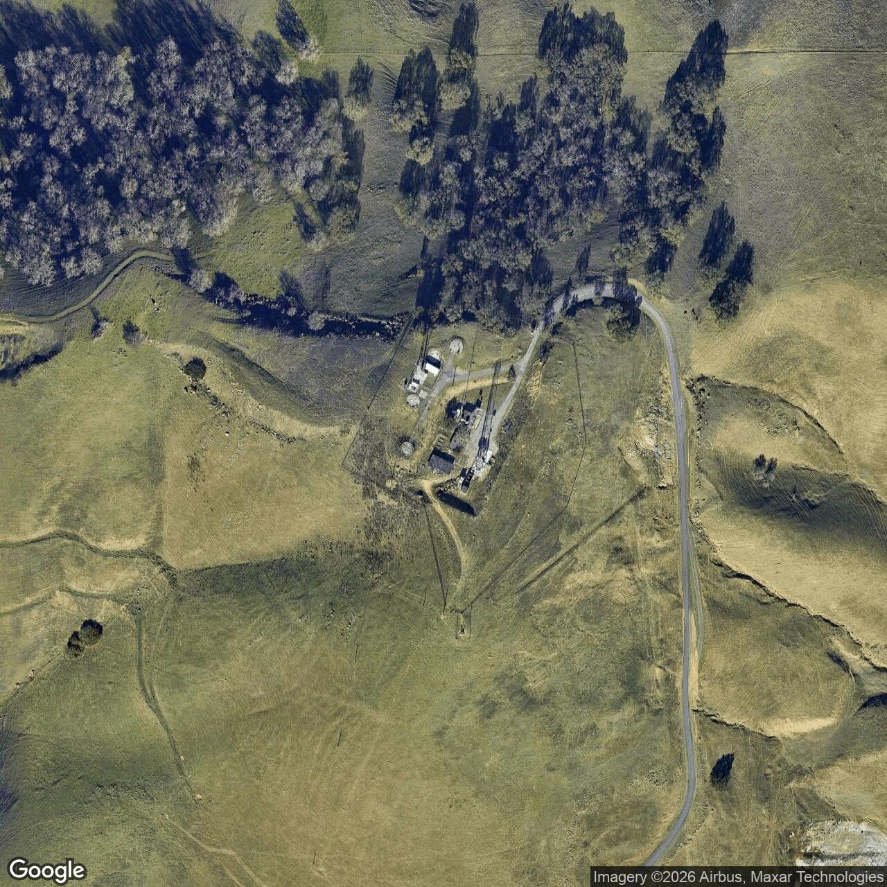 Current Google Satellite Image of Nike Site T-86 IFC, California