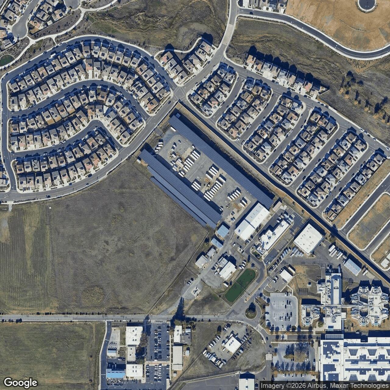 Current Google Satellite Image of Nike Site T-86 Launch Area, California