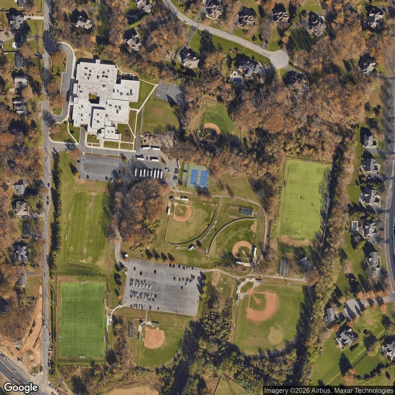 Current Google Satellite Image of Nike Site W-83-C, Virginia