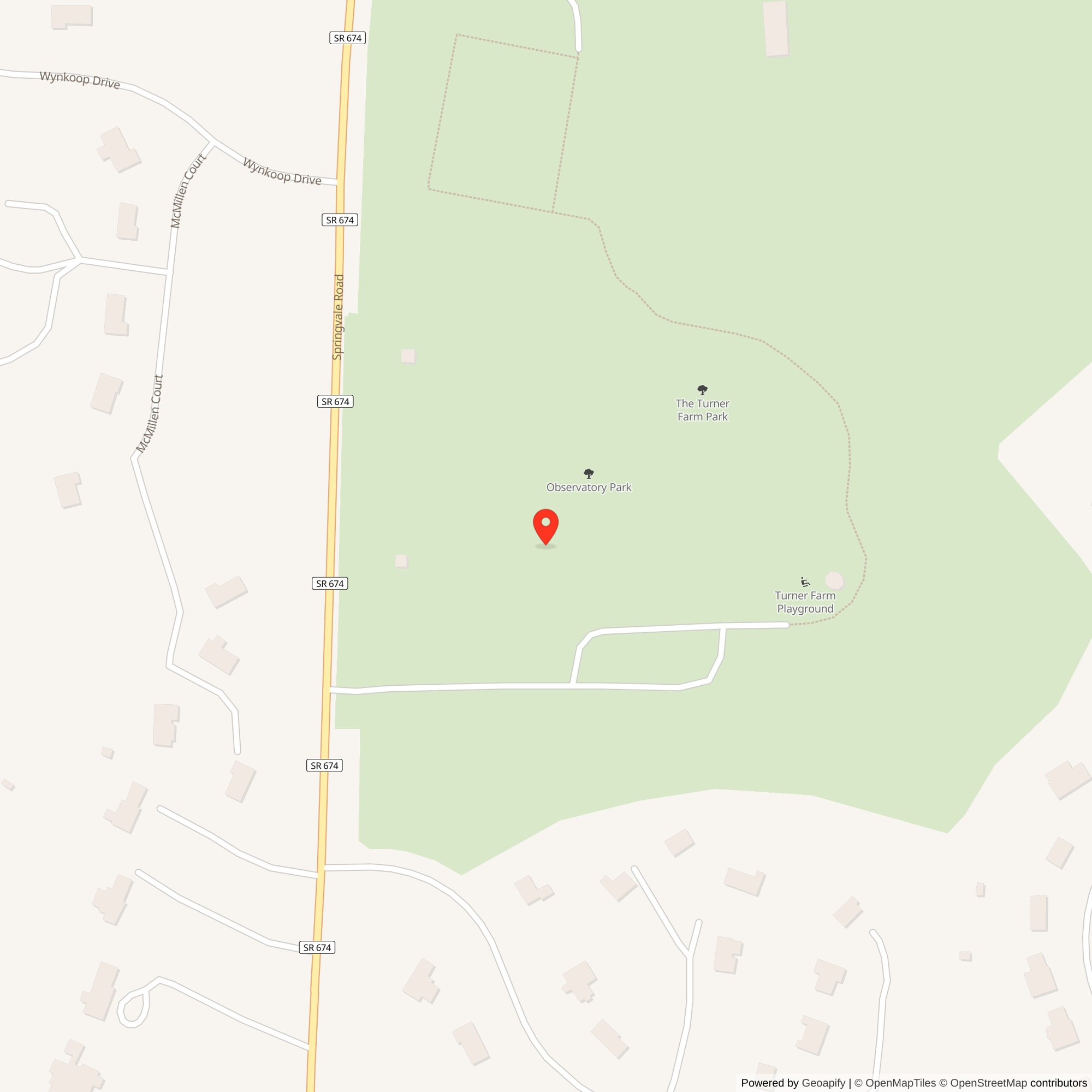 Map showing location of Nike Site W-83L, Virginia