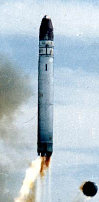 UR-100-MR (SS-17 Spanker) Russian Intercontinental Ballistic Missile