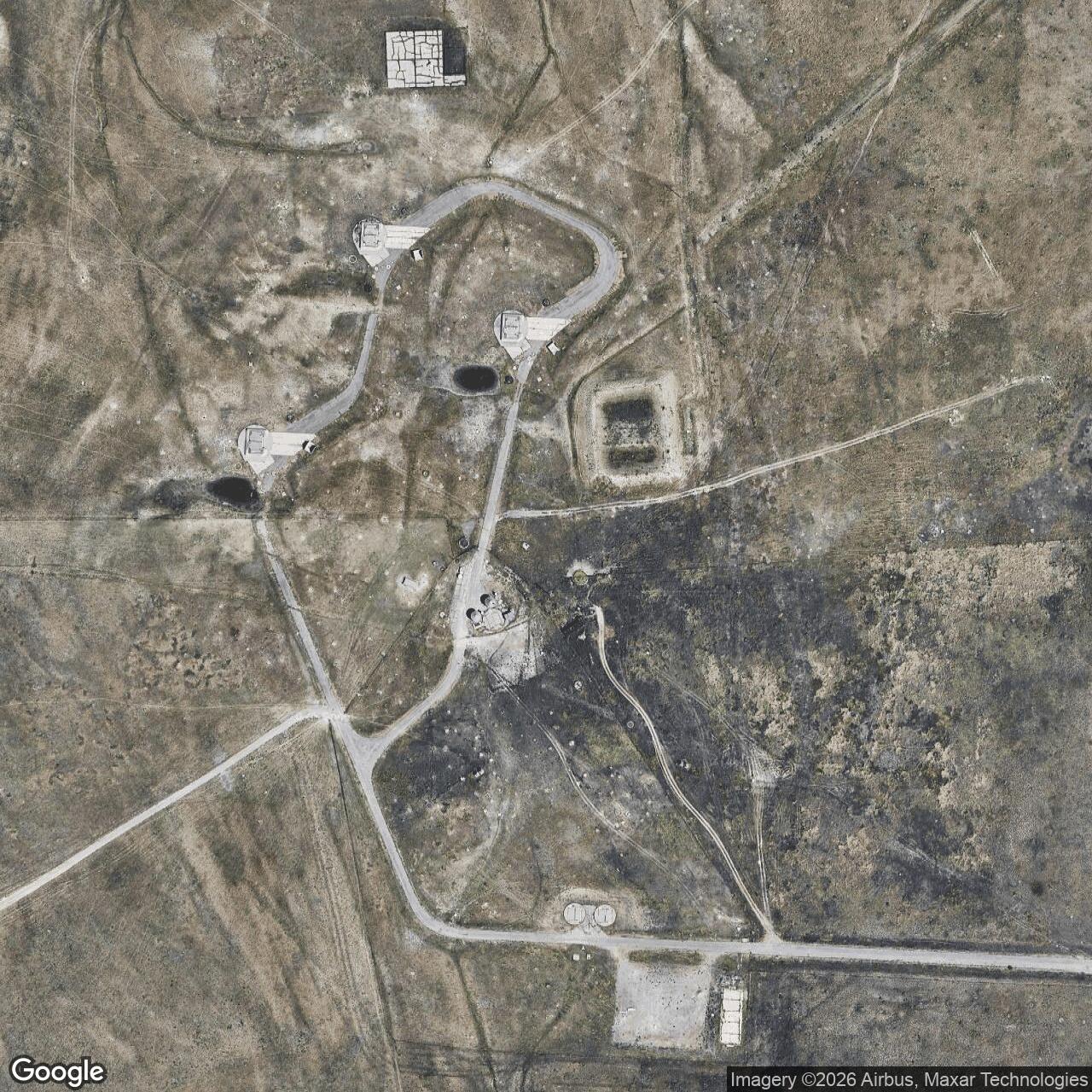 Current Google Satellite Image of Titan I 724-B Missile Silo Lowry AFB Colorado