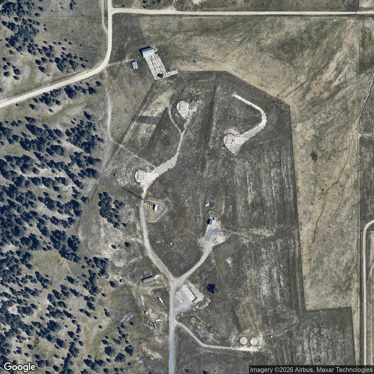 Current Google Satellite Image of Titan I 725-C Missile Silo Lowry AFB Colorado