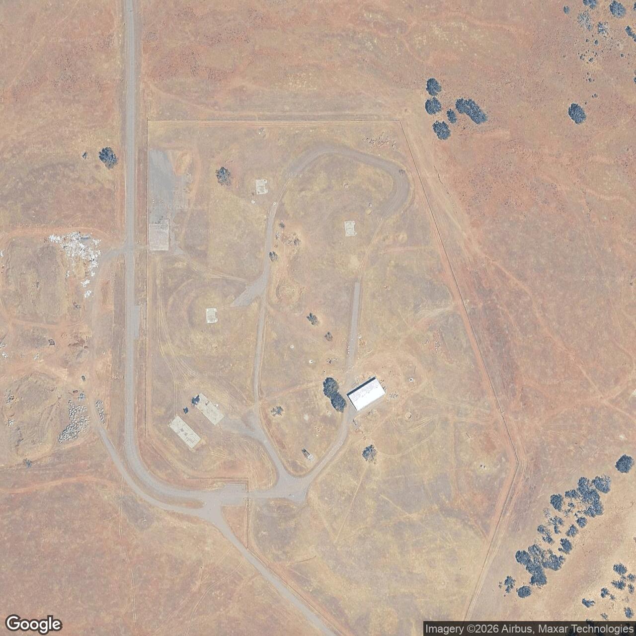 Current Google Satellite Image of Titan I 851-C Missile Silo Beale AFB California