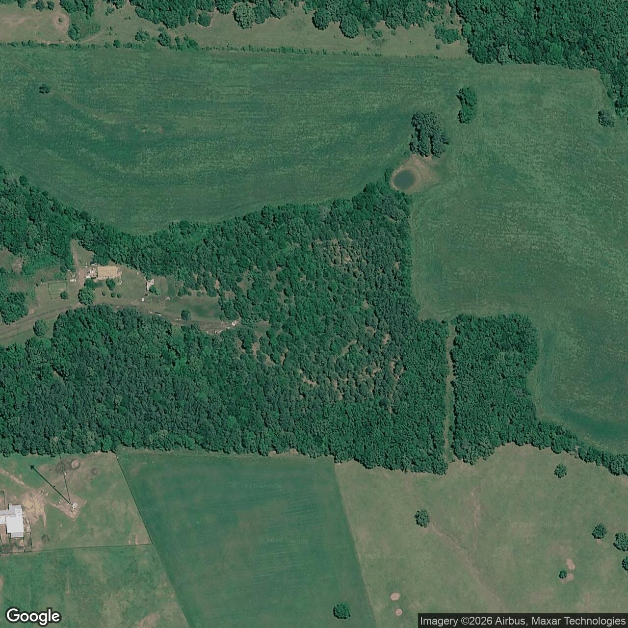 Current Google Satellite Image of Titan II 374-4 Missile Silo Little Rock AFB Arkansas