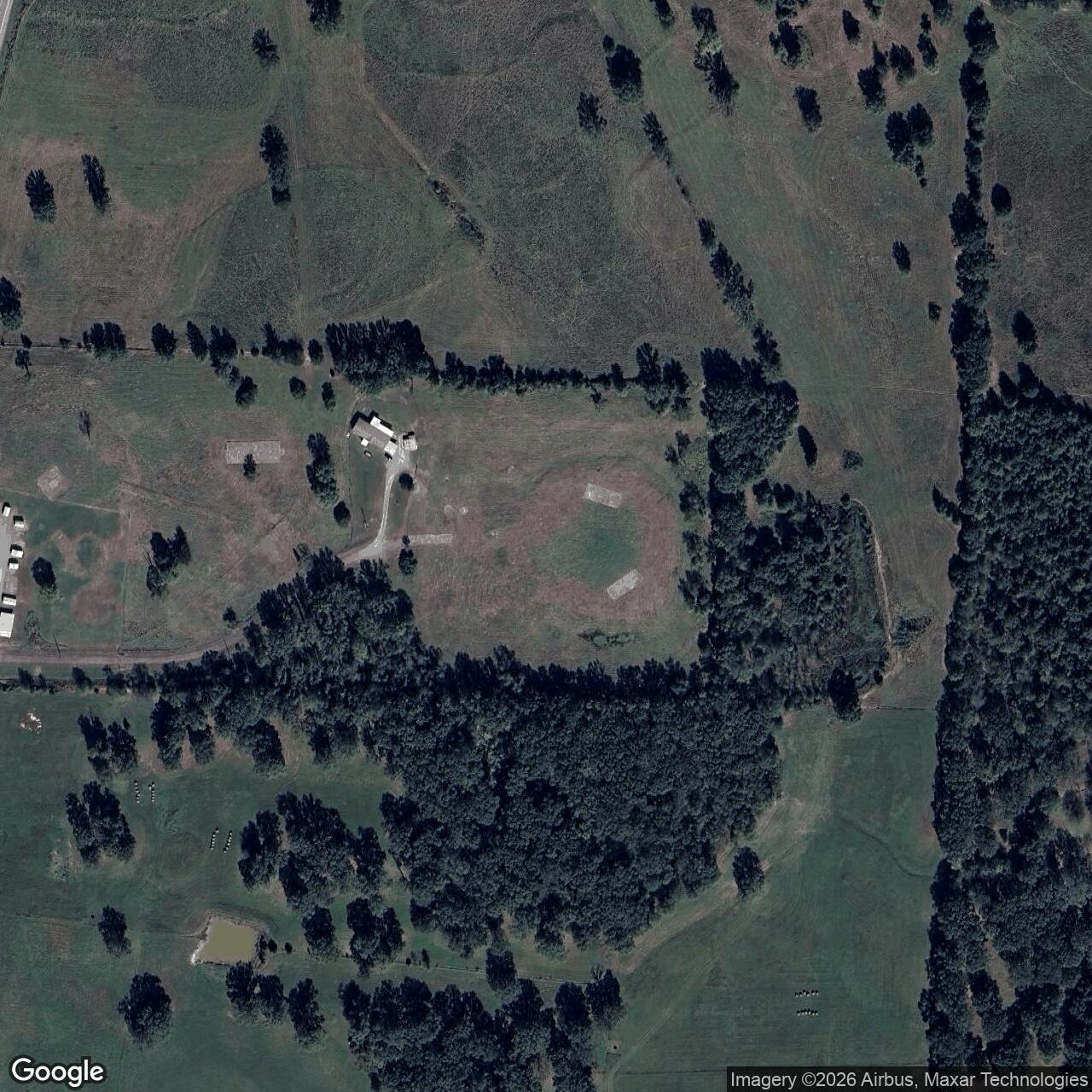 Current Google Satellite Image of Titan II 374-5 Missile Silo Little Rock AFB Arkansas