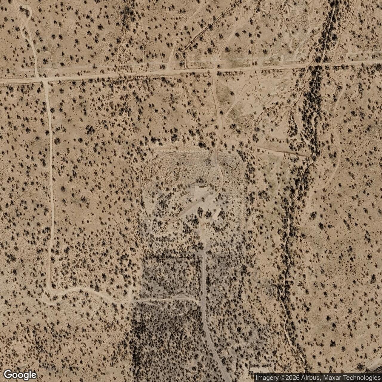 Current Google Satellite Image of Titan II 570-2 Missile Silo Davis-Monthan AFB Arizona
