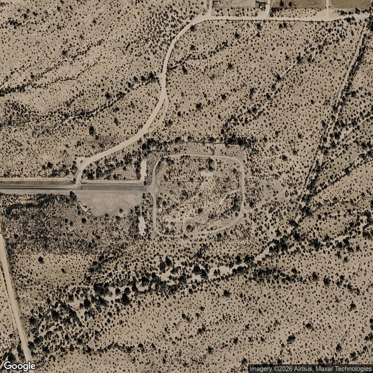 Current Google Satellite Image of Titan II 570-5 Missile Silo Davis-Monthan AFB Arizona
