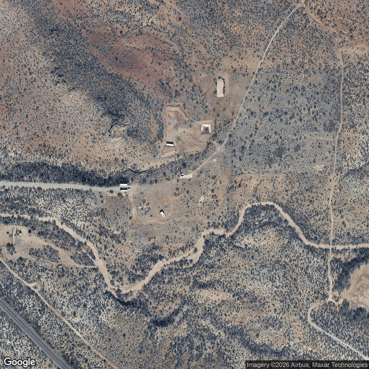 Current Google Satellite Image of Titan II 570-8 Missile Silo Davis-Monthan AFB Arizona
