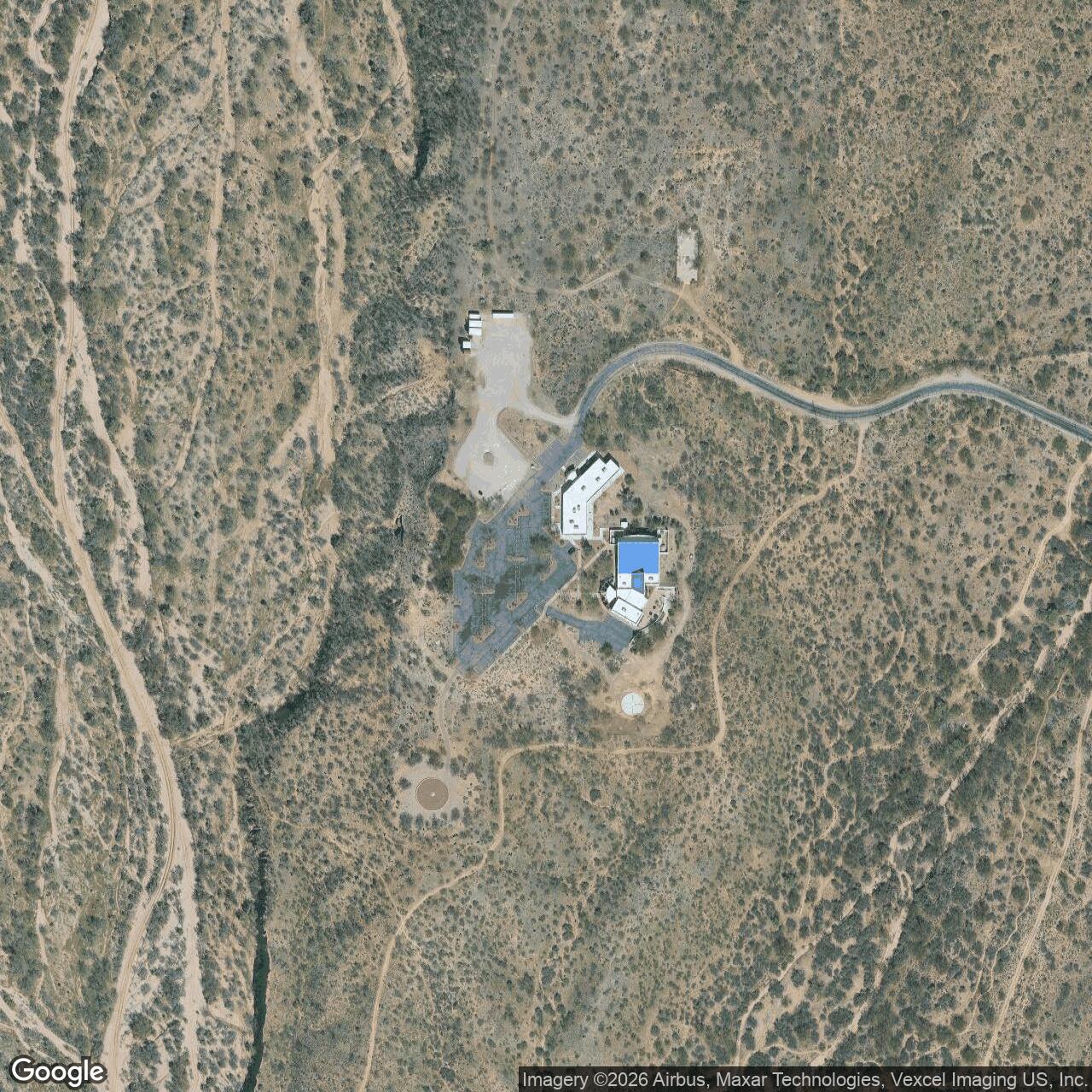 Current Google Satellite Image of Titan II 570-9 Missile Silo Davis-Monthan AFB Arizona