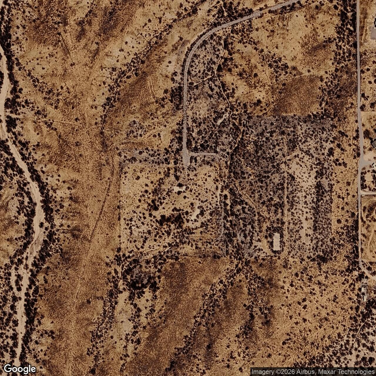 Current Google Satellite Image of Titan II 571-2 Missile Silo Davis-Monthan AFB Arizona