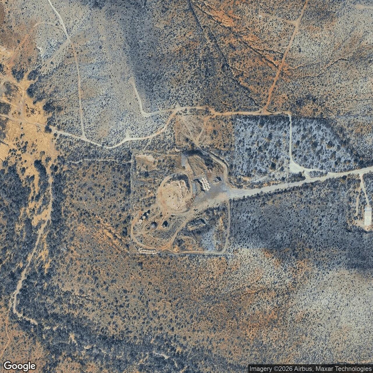 Current Google Satellite Image of Titan II 571-4 Missile Silo Davis-Monthan AFB Arizona