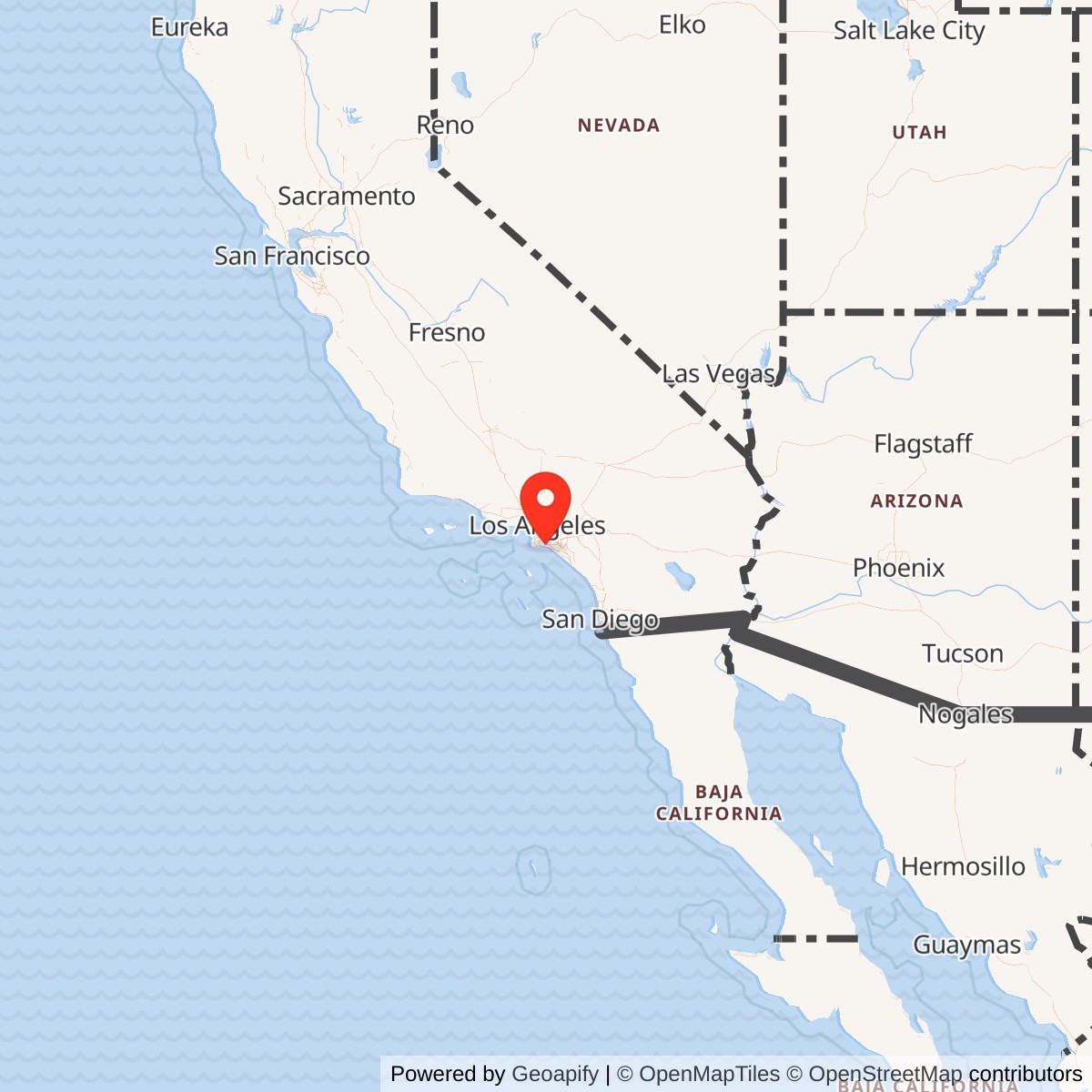 Map showing location of Seal Beach Naval Weapons Station