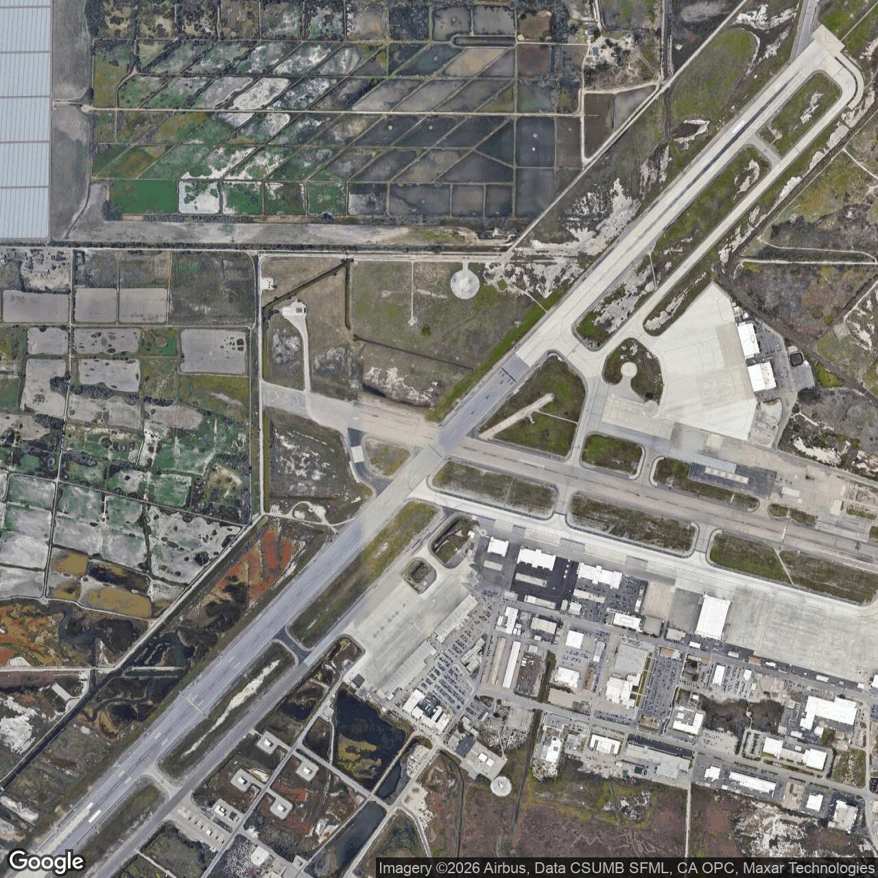 Current Google Satellite Image of Ventura County Naval Base, California