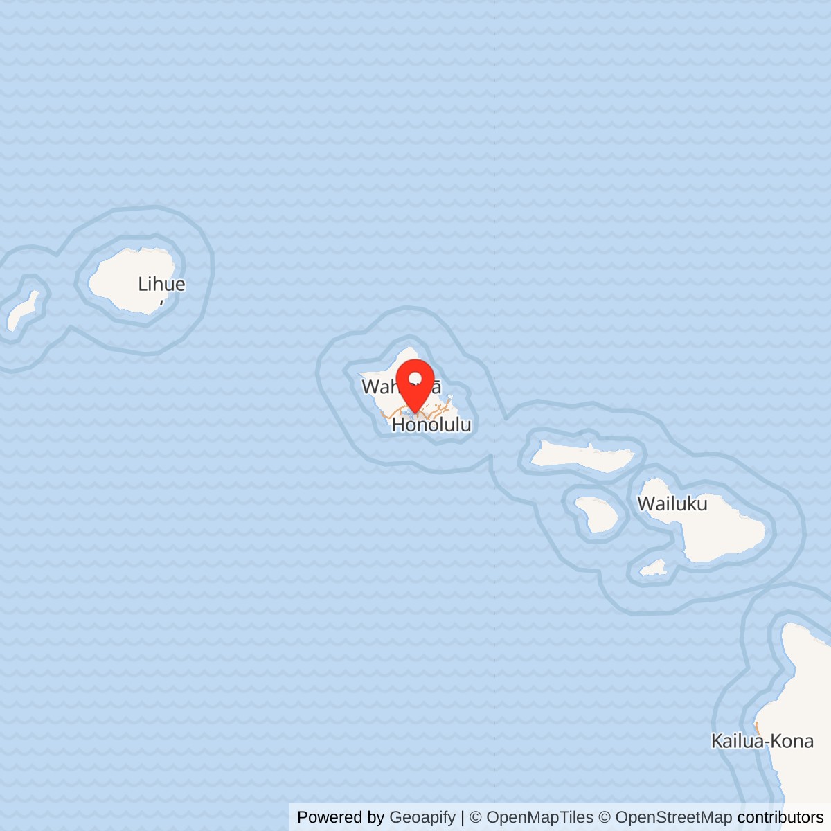 Map showing location of Naval Station Pearl Harbor / Joint Base Pearl Harbor-Hickam