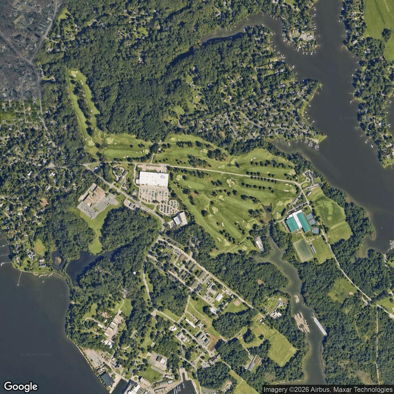 Current Google Satellite Image of Annapolis Naval Support Activity, Maryland