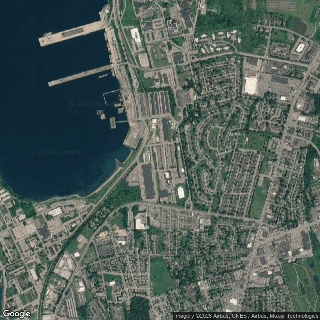 Current Google Satellite Image of Newport Naval Station, Rhode Island