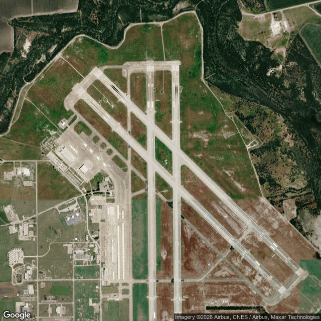 Current Google Satellite Image of Kingsville Naval Air Station, Texas