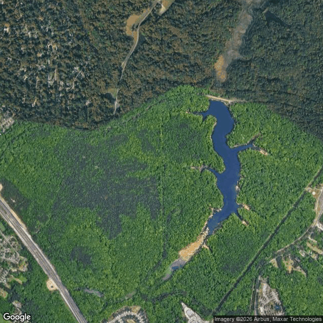Current Google Satellite Image of Yorktown Naval Weapons Station Cheatham Annex, Virginia