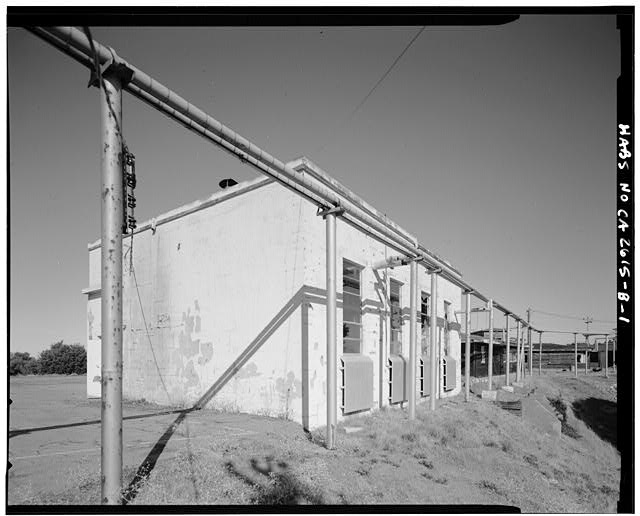 Mill Valley Early Warning Radar Station EXTERIOR OF CENTRAL HEATING STATION, BUILDING 102, LOOKING NORTH.