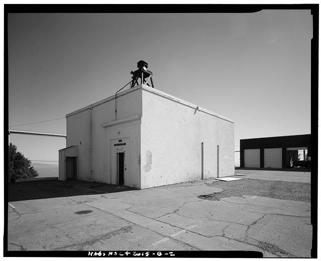 Mill Valley Early Warning Radar EXTERIOR OBLIQUE VIEW OF BUILDING 102, LOOKING SOUTH.