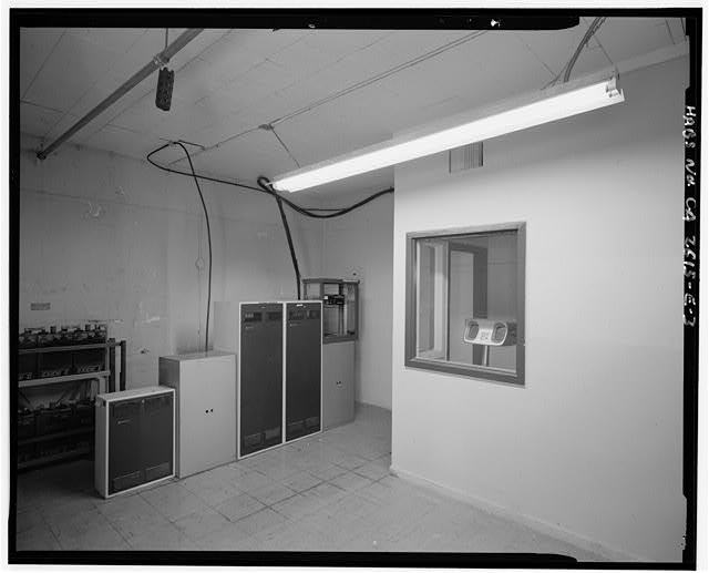 Mill Valley Early Warning Radar INTERIOR ENTRY LOBBY OF THE BOWLING ALLEY, BUILDING 106, LOOKING WEST.