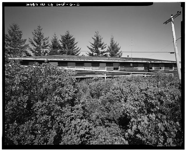 Mill Valley Early Warning Radar EXTERIOR OBLIQUE VIEW OF BUILDING 201, LOOKING NORTH.