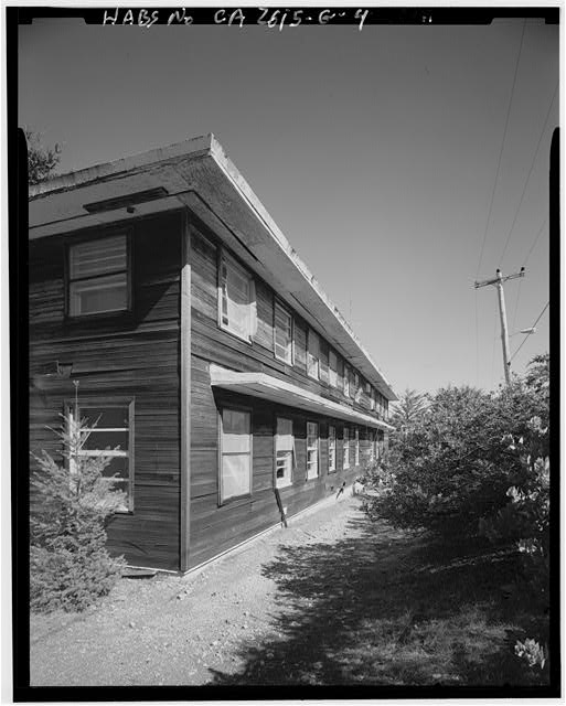 Mill Valley Early Warning Radar OBLIQUE VIEW OF THE SOUTH ELEVATION OF BUILDING 201, LOOKING NORTHEAST.