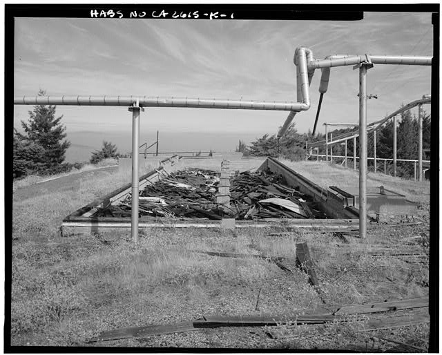 Mill Valley Early Warning Radar Station FOUNDATION REMAINS OF THE EXCHANGE, BUILDING 206, LOOKING NORTH-NORTHEAST.