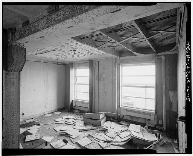 Mill Valley Early Warning Radar Station  RECREATION ROOM BUILDING 214, FIRST FLOOR, LOOKING NORTHEAST.