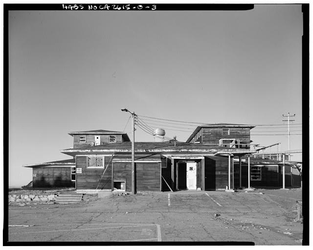 Mill Valley Early Warning Radar Station ELEVATION OF BUILDING 220 LOOKING NORTH.