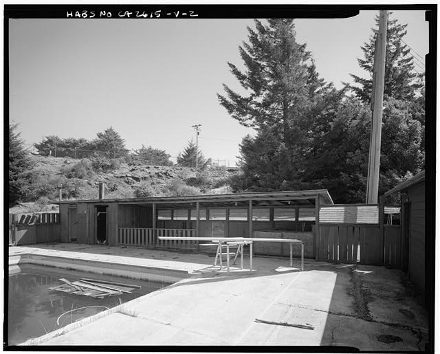 Mill Valley Early Warning Radar Station DETAIL OF THE SWIMMING AREA, LOOKING SOUTHEAST. 