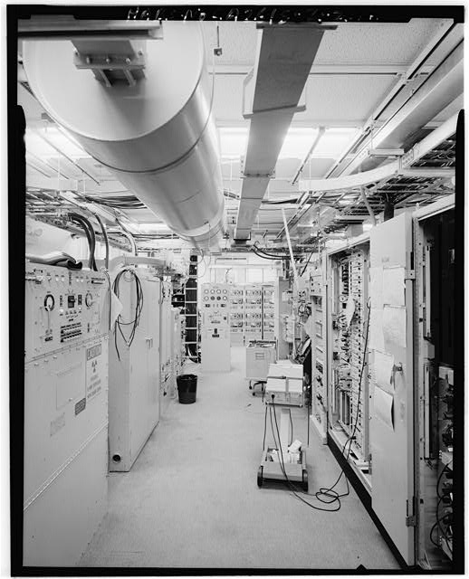 Mill Valley Early Warning Radar Station AXIAL VIEW OF THE MAIN EQUIPMENT ROOM IN BUILDING 408, LOOKING WEST-SOUTHWEST.