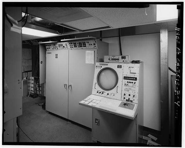 Mill Valley Early Warning Radar Station  INTERIOR DETAIL VIEW OF RADCAD-1 COMMO DIGITIZER RADAR, BUILDING 408, LOOKING SOUTHEAST.