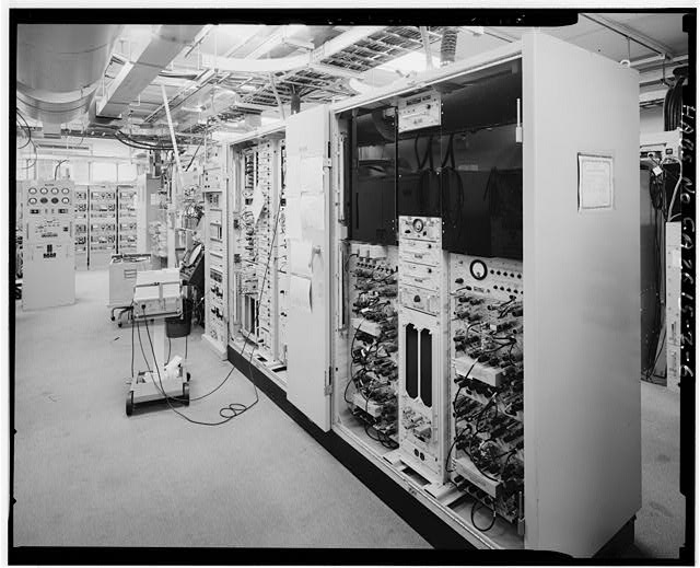 Mill Valley Early Warning Radar Station INTERIOR OF THE MAIN EQUIPMENT ROOM, AN/FPS66 ALPHA, BUILDING 408, LOOKING WEST. 