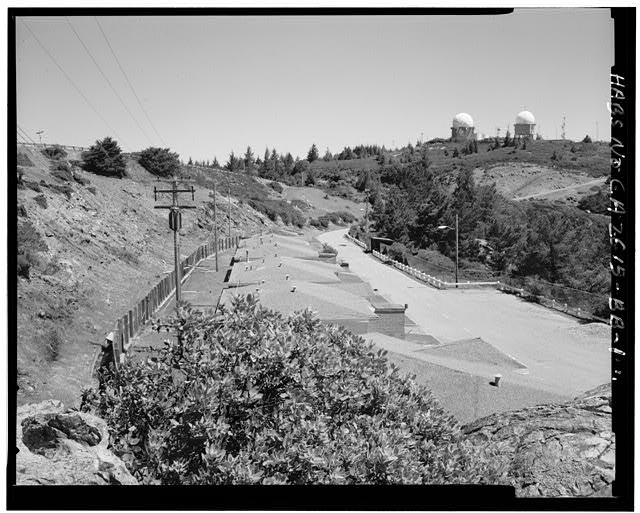 Mill Valley Early Warning Radar Station VIEW OF THE ROOFS OF FAMILY HOUSES BUILDINGS 600-608 WITH DOMES IN THE BACKGROUND, LOOKING NORTHEAST.