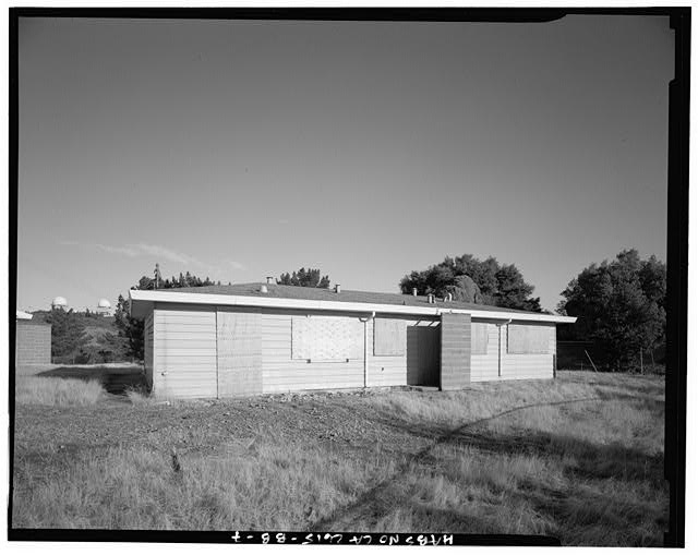 Mill Valley Early Warning Radar Station VIEW OF THE REAR OF BUILDING 607, LOOKING EAST.