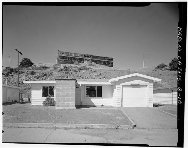 Mill Valley Early Warning Radar Station FRONT ELEVATION OF BUILDING 601, LOOKING WEST-NORTHWEST.