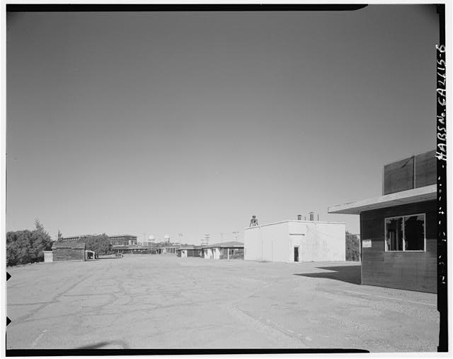 Mill Valley Early Warning Radar Station CONTEXT VIEW OF THE WEST END OF THE SITE WITH BUILDING 104 ON THE RIGHT, LOOKING EAST-NORTHEAST.