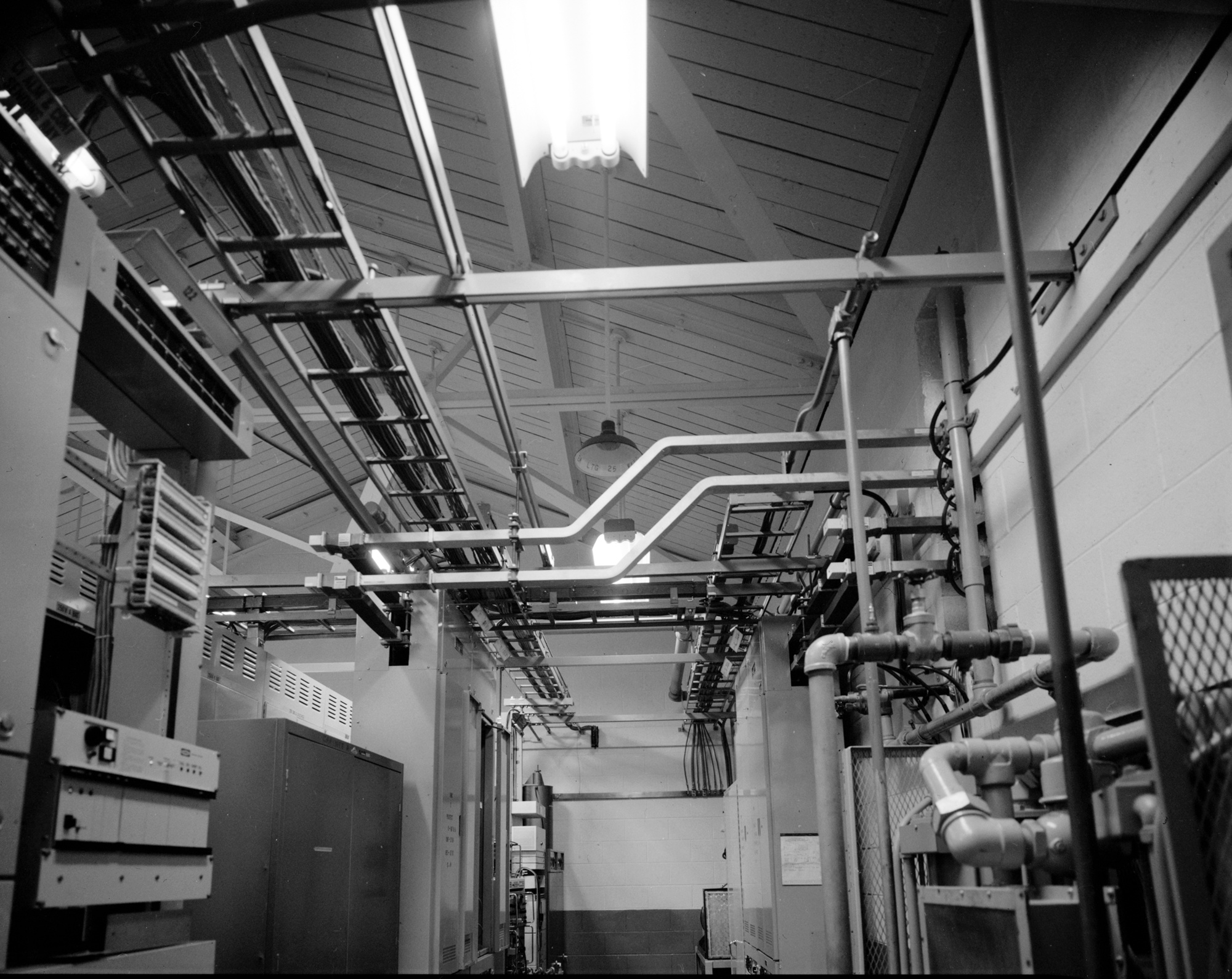  View of Waveguides as They Enter Radio Relay Building