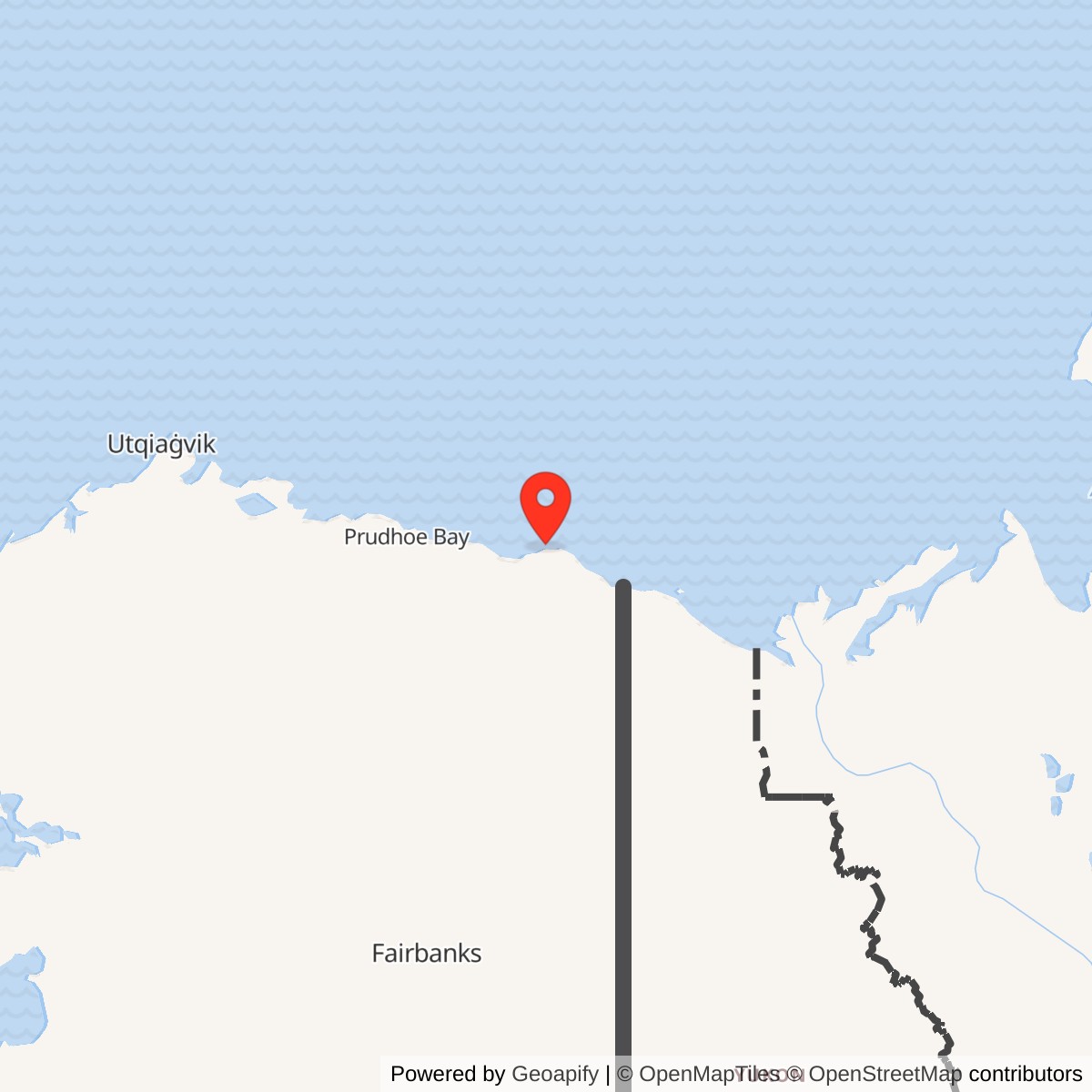 Map showing location of Barter Island DEW Line Main Station, Alaska