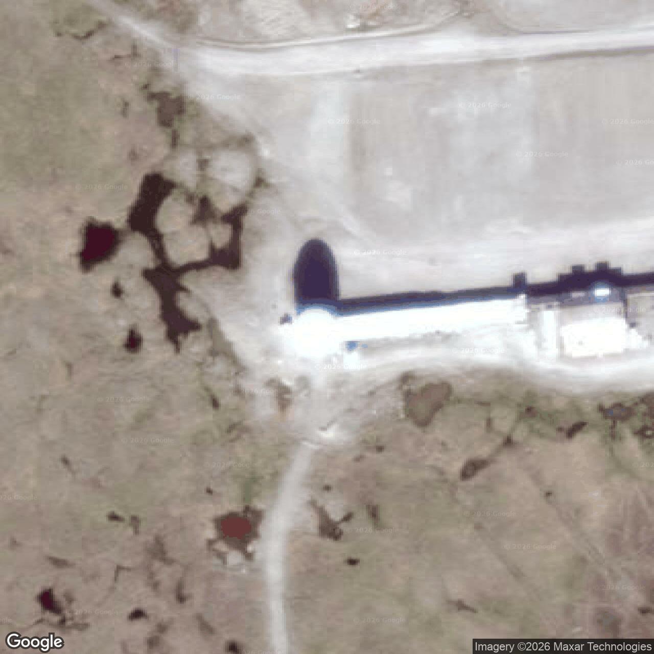 Current Google Satellite Image of Barter Island Radar Site History | DEW Line BAR-M and North Warning System, Alaska