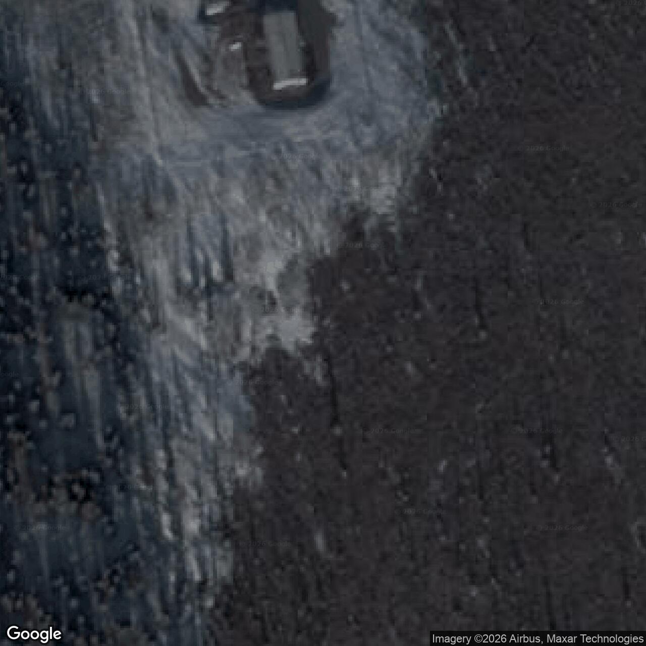 Current Google Satellite Image of Black Rapids Radio Relay Station, Alaska