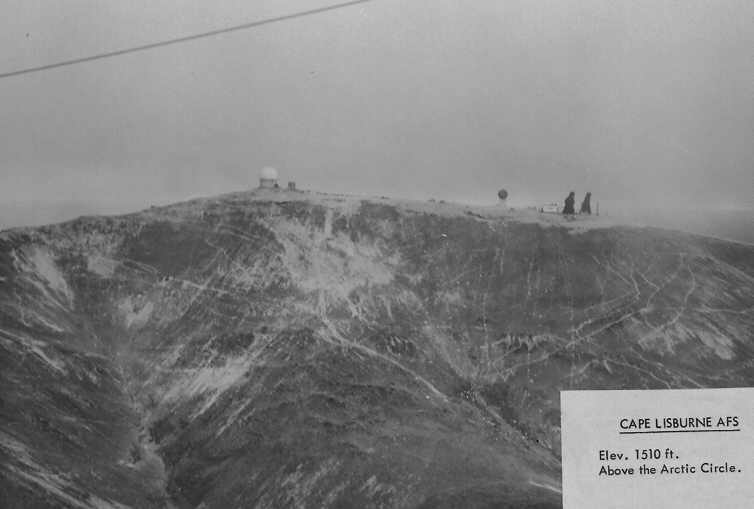 Historic Cape Lisburne upper radar camp on the ridge