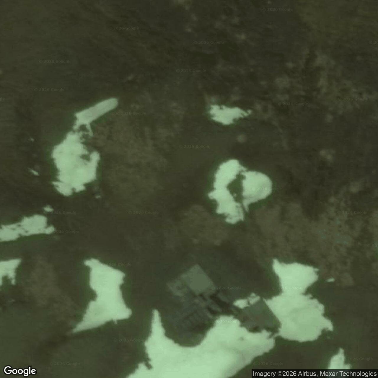 Current Google Satellite Image of Driftwood Bay Air Force Station / Driftwood Bay Radio Relay Station, Alaska